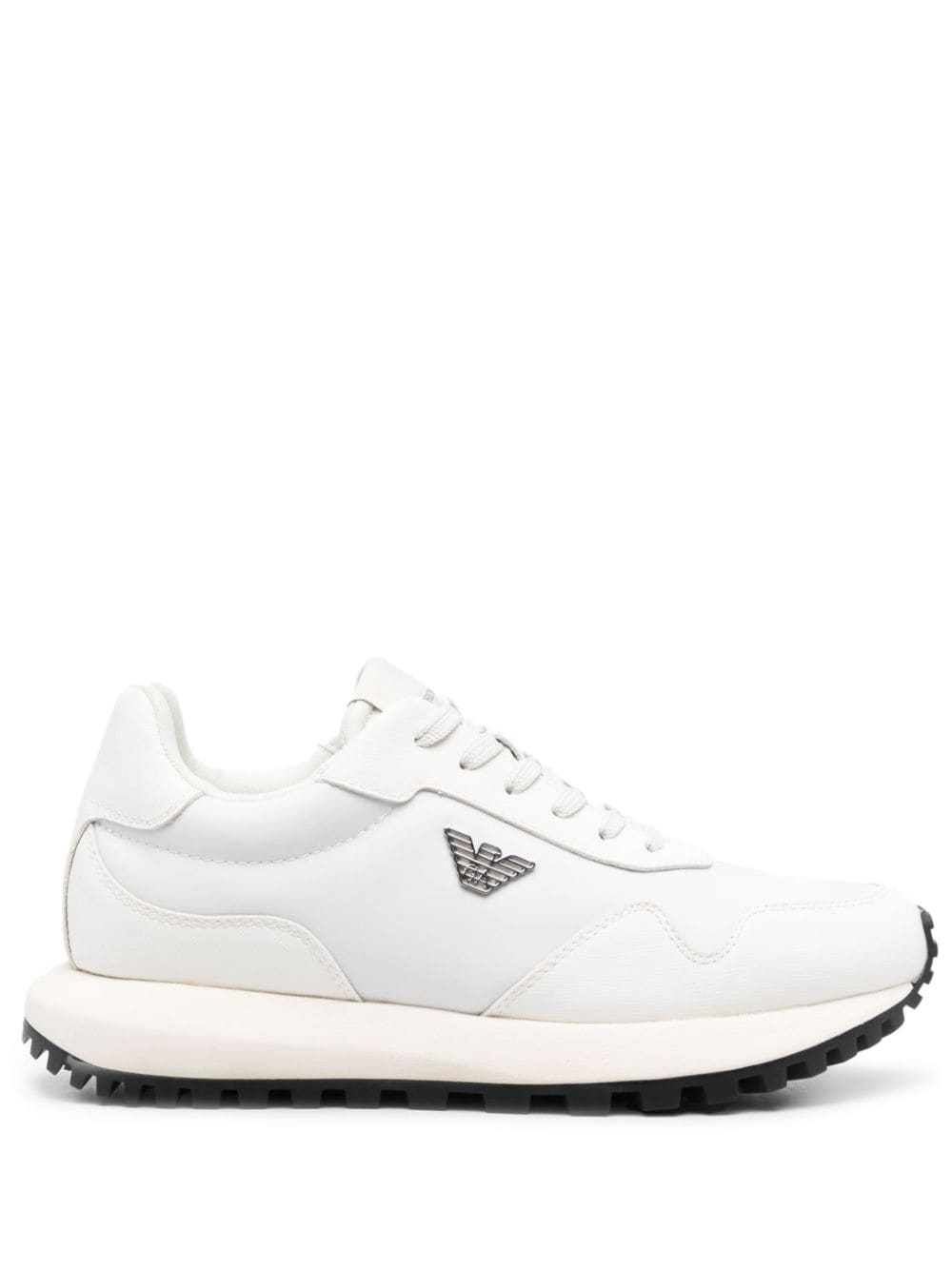 Emporio Armani Sneakers in recycled nylon with details in regenerated saffiano ASV