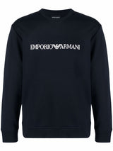 Emporio Armani Modal-blend sweatshirt with logo print