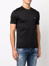 Emporio Armani ASV Lyocell blend jersey T-shirt with micro logo lettering