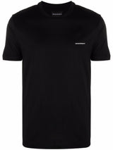 Emporio Armani ASV Lyocell blend jersey T-shirt with micro logo lettering