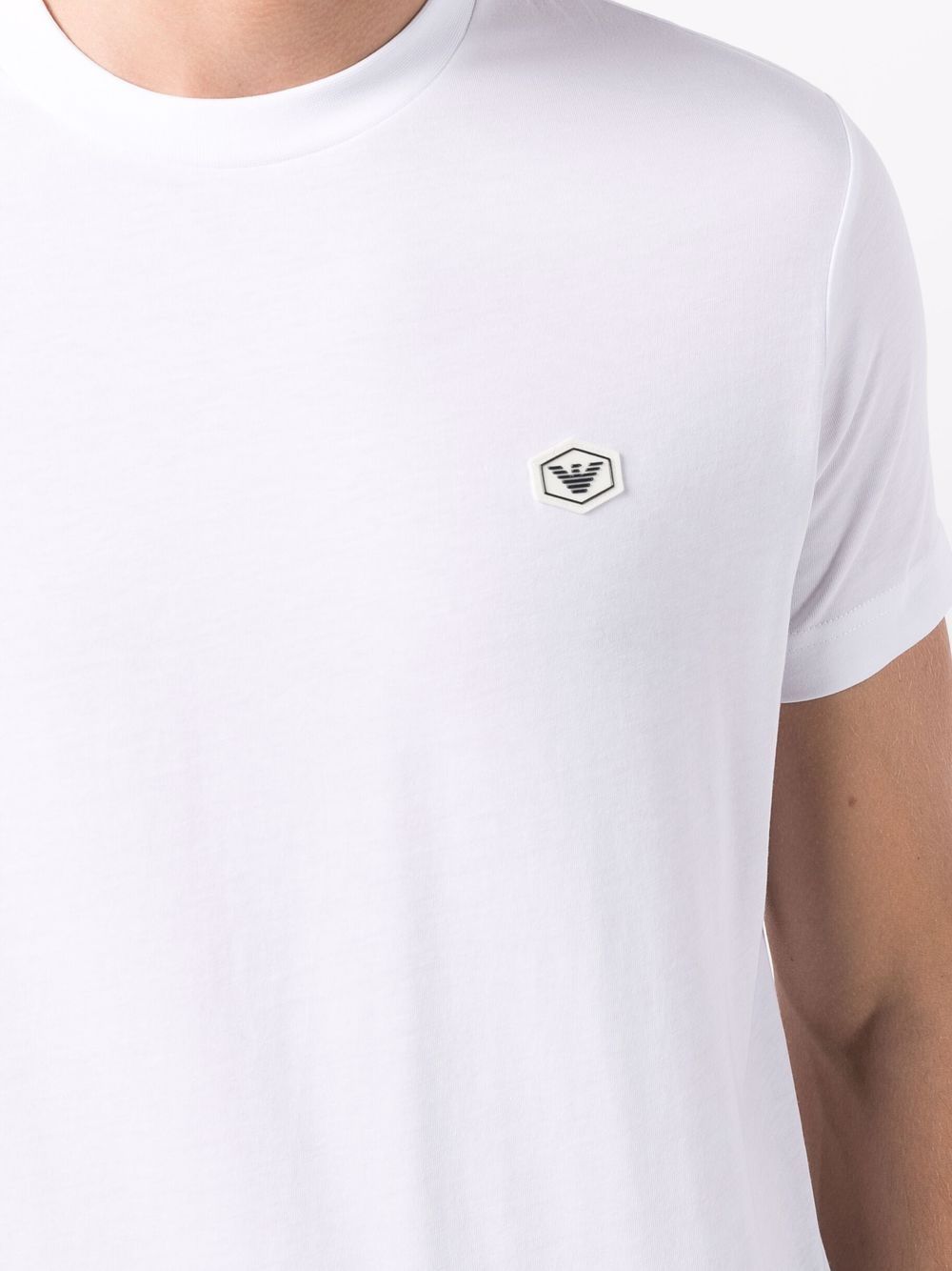 Emporio Armani logo patch short-sleeved T-shirt