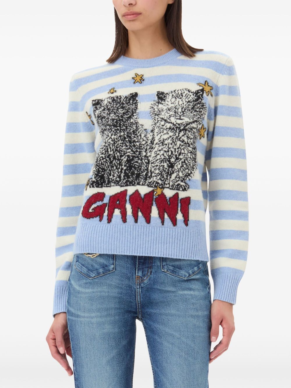 Ganni Sweater with embroidery