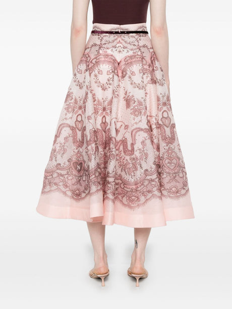 Zimmermann Crush midi skirt