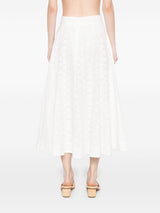 Zimmermann Crush embroidered midi skirt