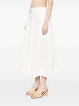 Zimmermann Crush embroidered midi skirt