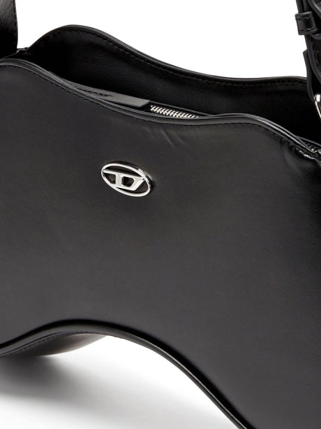 Diesel Play-Semi-gloss leather shoulder bag