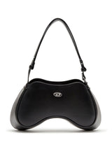 Diesel Play-Semi-gloss leather shoulder bag