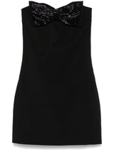Self-Portrait crepe bandeau mini dress