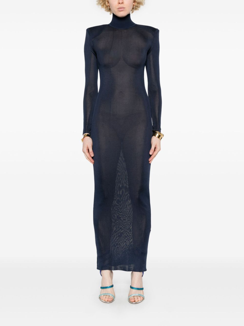 Self-Portrait knitted maxi dress