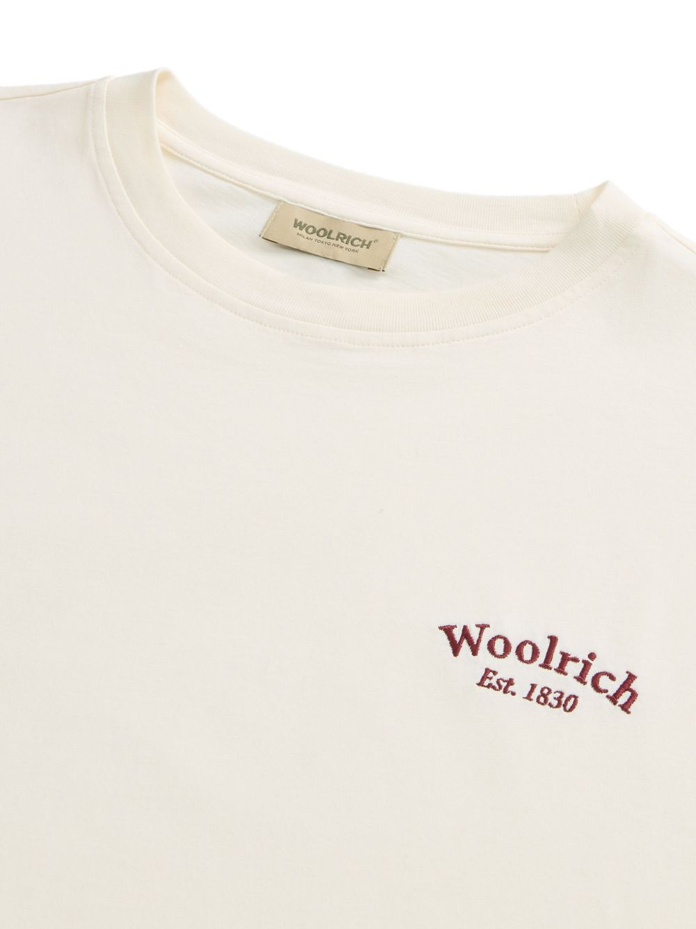 Woolrich Pure Pima Cotton T-Shirt with Logo
