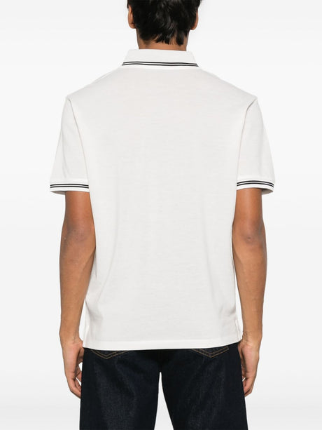 Emporio Armani Piqué polo shirt with piped collar