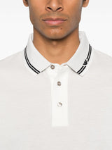 Emporio Armani Piqué polo shirt with piped collar