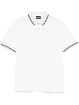 Emporio Armani Piqué polo shirt with piped collar