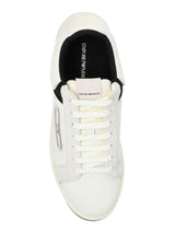 EMPORIO ARMANI EXCLUSIVE Emporio Armani Leather sneakers with suede details and eagle plaque