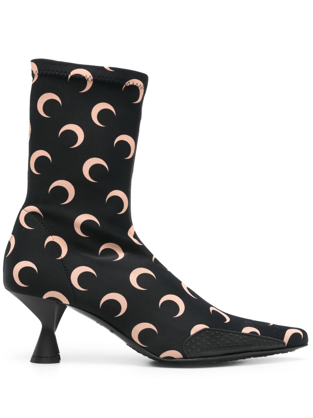 Marine Serre 60mm moon-printed jersey boots