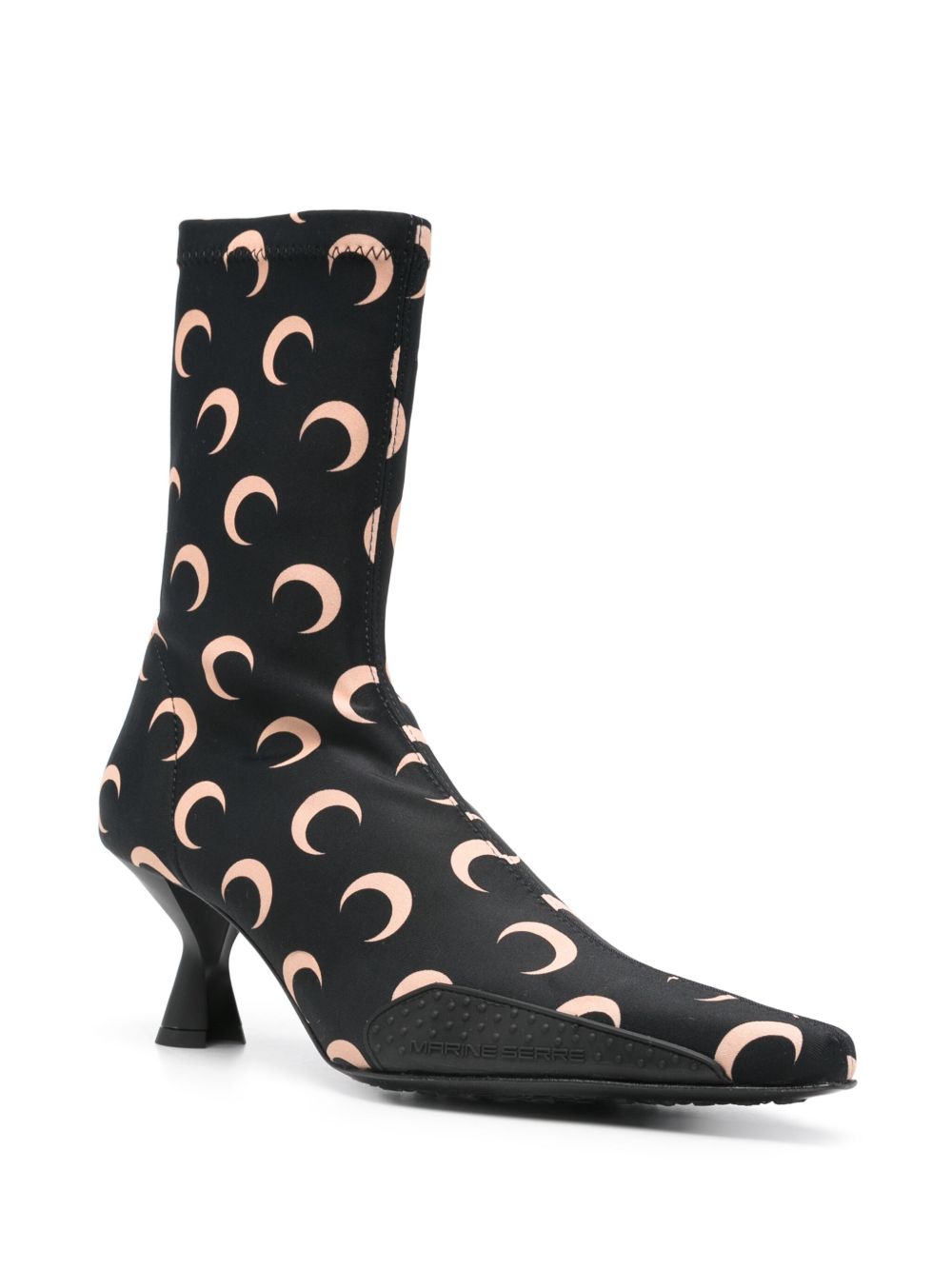 Marine Serre 60mm moon-printed jersey boots