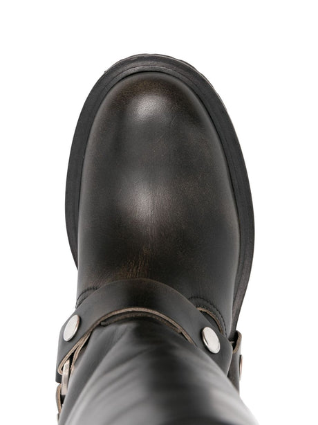 Golden Goose leather biker boots