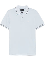 Emporio Armani logo print cotton polo