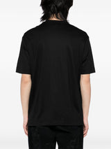 Emporio Armani T-shirt with embossed logo embroidery in lyocell blend jersey