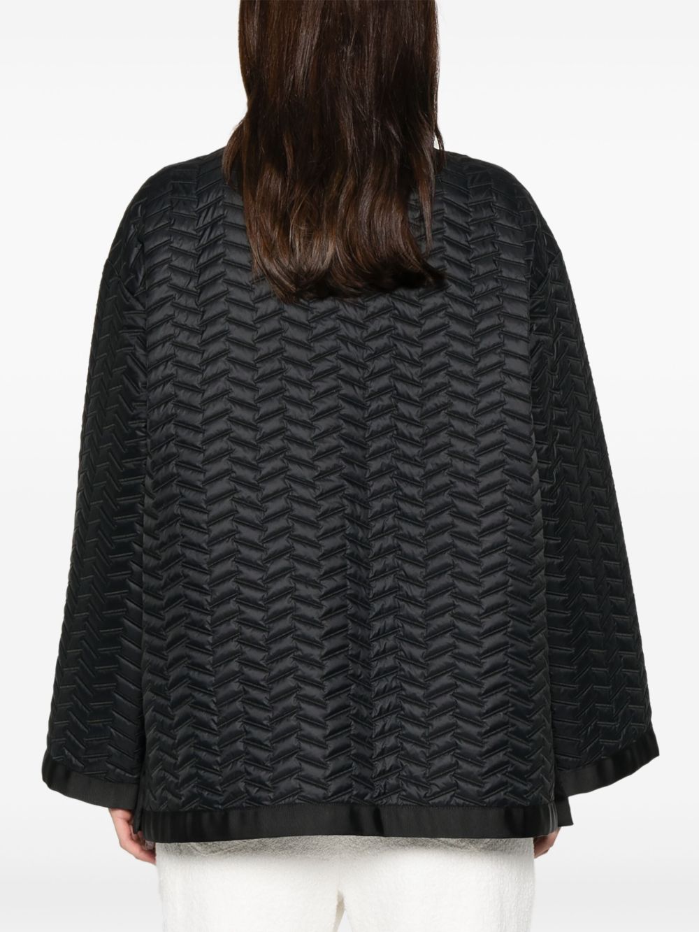 Emporio Armani Reversible jacket in lightweight water repellent quilted nylon ASV