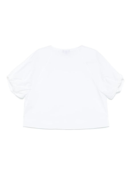 Emporio Armani twist-detailed blouse