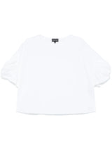 Emporio Armani twist-detailed blouse