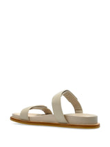 EMPORIO ARMANI EXCLUSIVE Emporio Armani Leather Slide Sandals