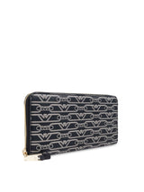 Emporio Armani Allover logo continental wallet