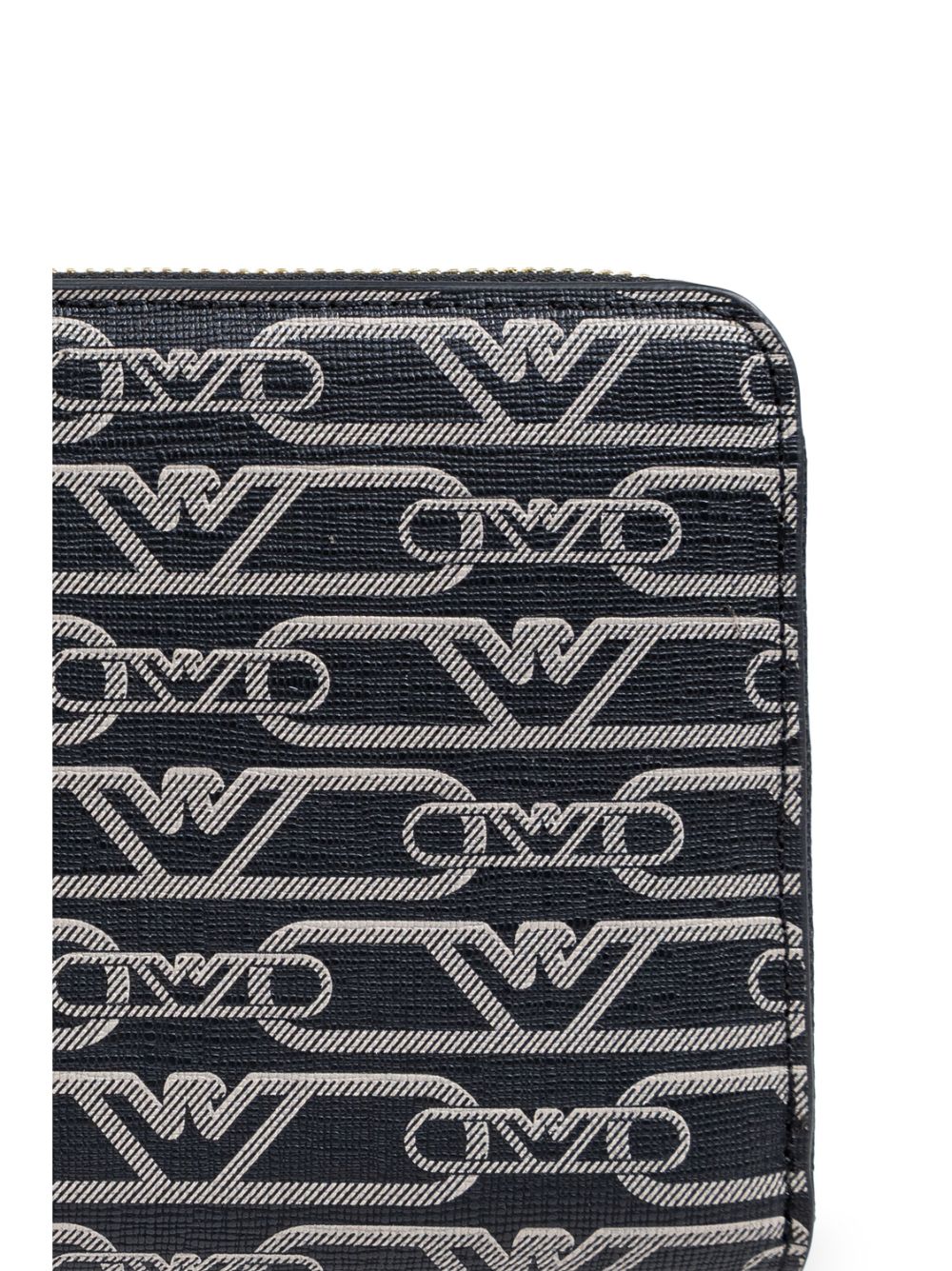 Emporio Armani Allover logo continental wallet
