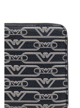 Emporio Armani Allover logo continental wallet