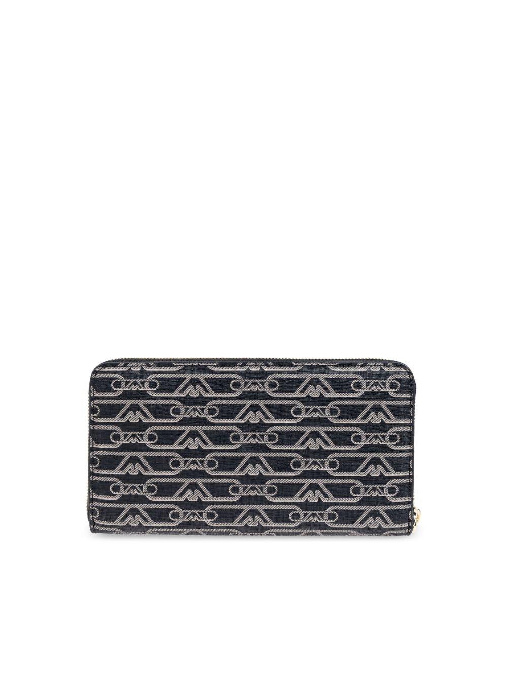 Emporio Armani Allover logo continental wallet
