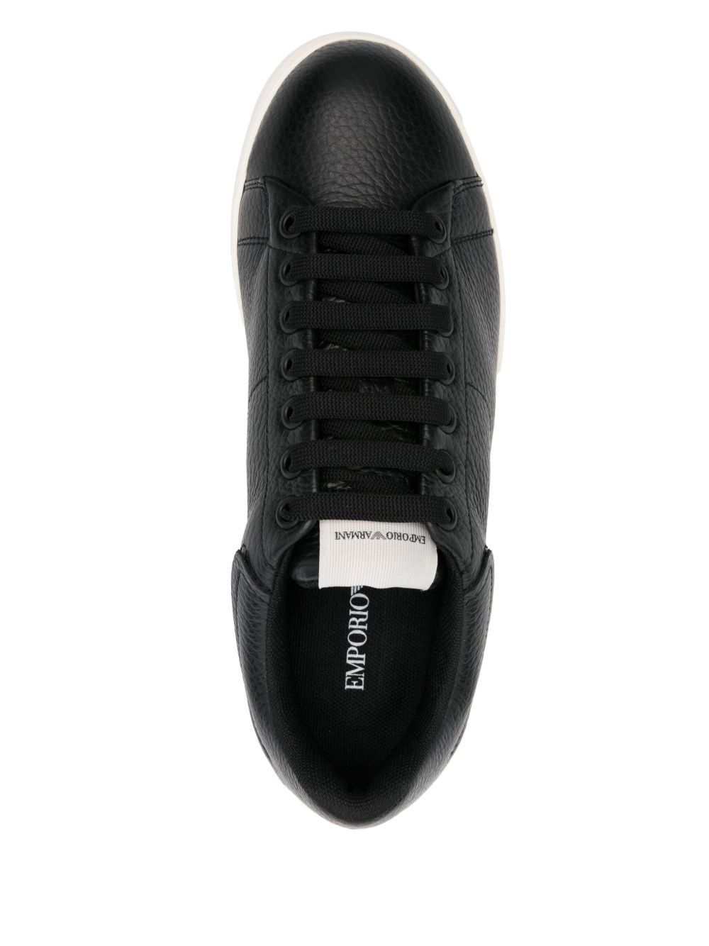 EMPORIO ARMANI EXCLUSIVE Emporio Armani Tumbled leather sneakers