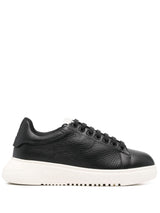 EMPORIO ARMANI EXCLUSIVE Emporio Armani Tumbled leather sneakers