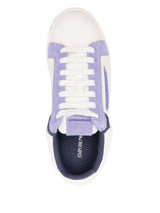 EMPORIO ARMANI EXCLUSIVE Emporio Armani Leather sneakers with suede details and eagle plate