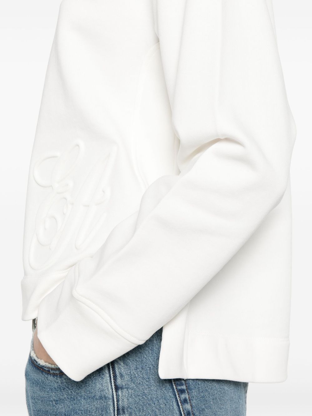 Emporio Armani logo embroidered sweatshirt