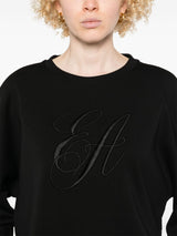 Emporio Armani Double jersey sweatshirt with logo embroidery