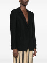 Emporio Armani lurex-detail crepe blazer