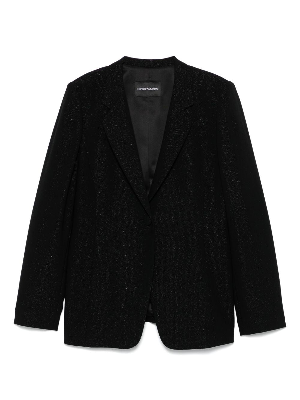Emporio Armani lurex-detail crepe blazer