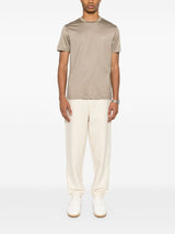 Emporio Armani ASV Lyocell blend jersey joggers with all-over lettering