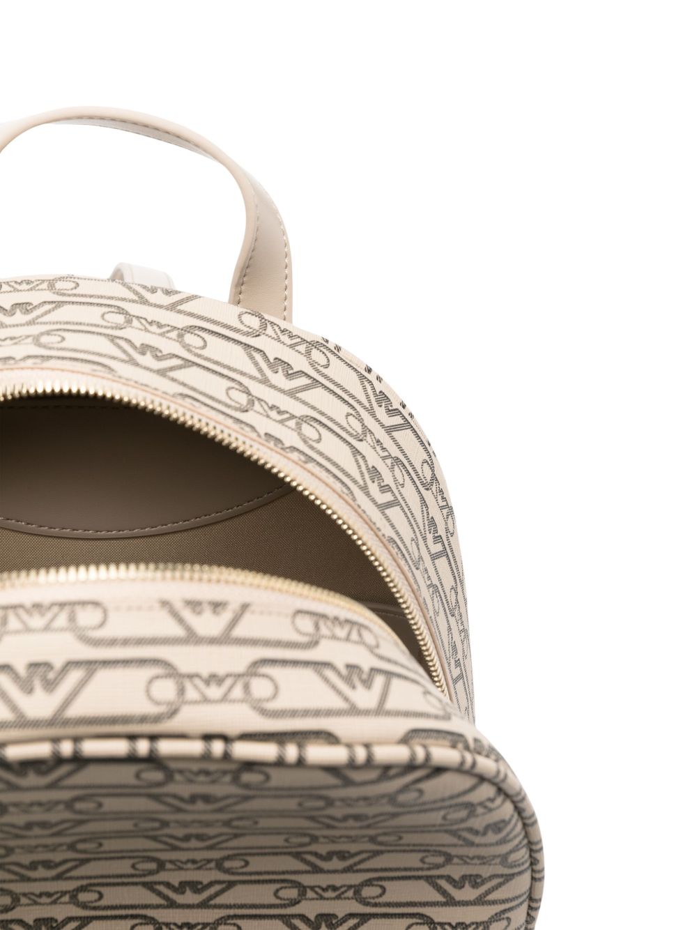 Emporio Armani Mini backpack with monogram print