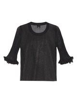 Ganni Sheer Jacquard Top
