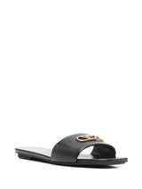 EMPORIO ARMANI EXCLUSIVE Emporio Armani Nappa-leather sandals with eagle plate