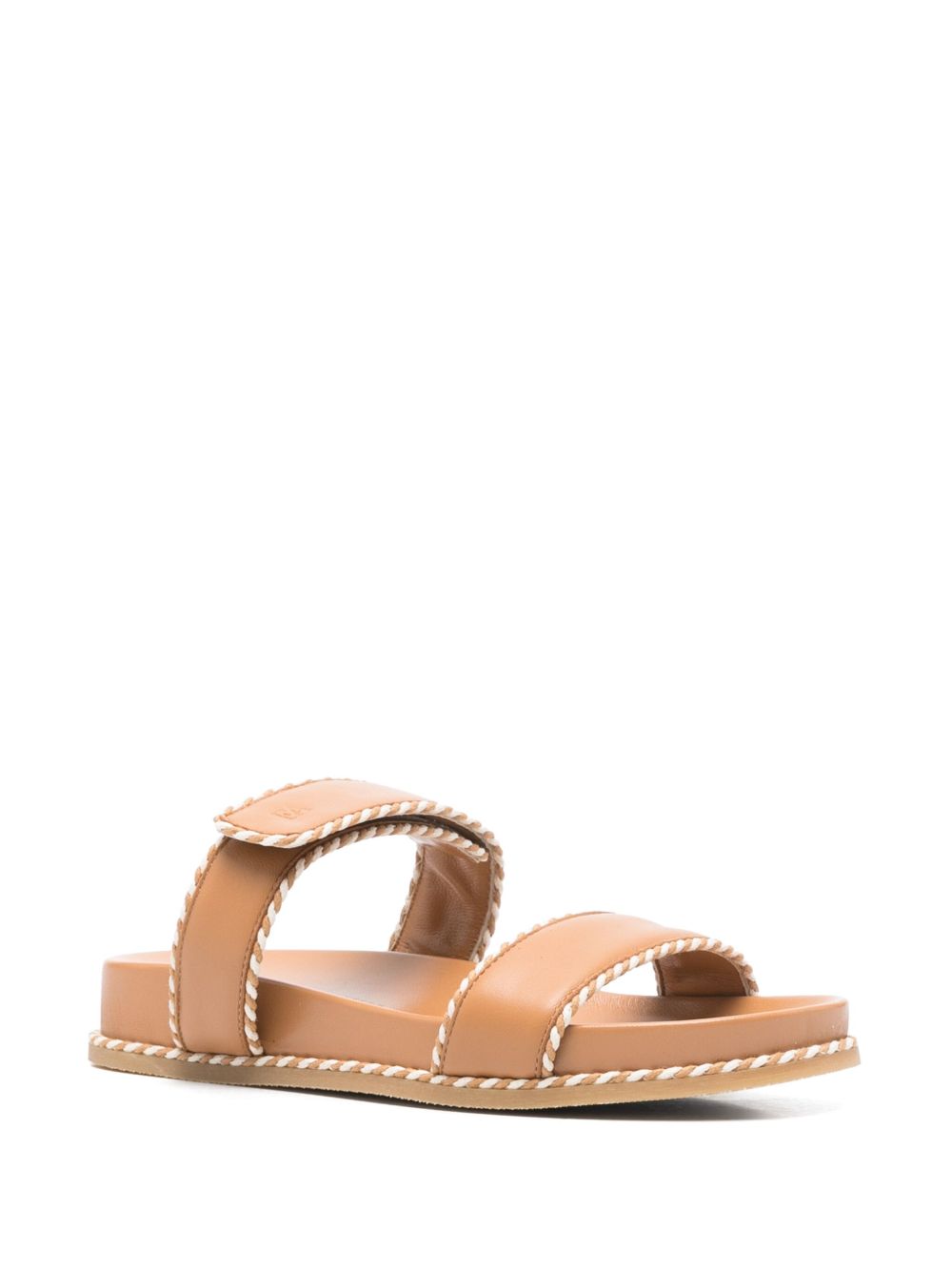EMPORIO ARMANI EXCLUSIVE Emporio Armani Sandals with nappa strap and two-tone profiles