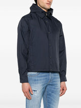 Emporio Armani Blouson with internal nylon bib jacquard all-over lettering