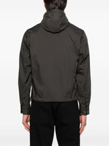 Emporio Armani Blouson with internal nylon bib jacquard all-over lettering