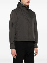 Emporio Armani Blouson with internal nylon bib jacquard all-over lettering