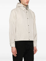 Emporio Armani Blouson with internal nylon bib jacquard all-over lettering