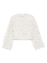 Emporio Armani Fil coupé fabric blouson with all-over floral motif
