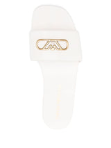 EMPORIO ARMANI EXCLUSIVE Emporio Armani Nappa-leather sandals with eagle plate