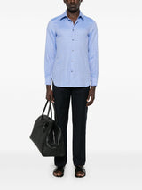 Emporio Armani Shirts Clear Blue